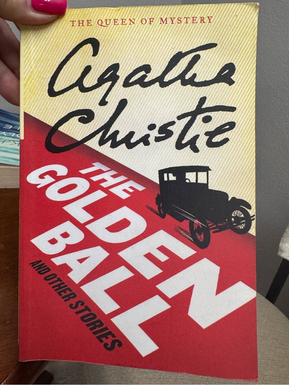 Agatha Christie - The Golden Ball (Red & Cream Cover) paperback novel MRSP $13